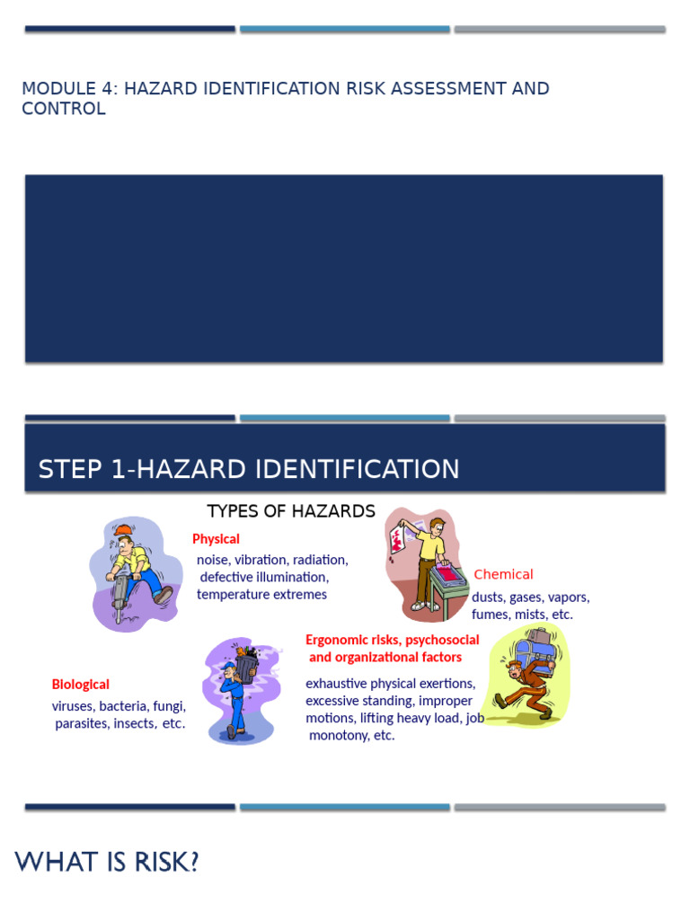 Hazard Identification & Risk Assessment Guide | PDF | Risk | Hazards