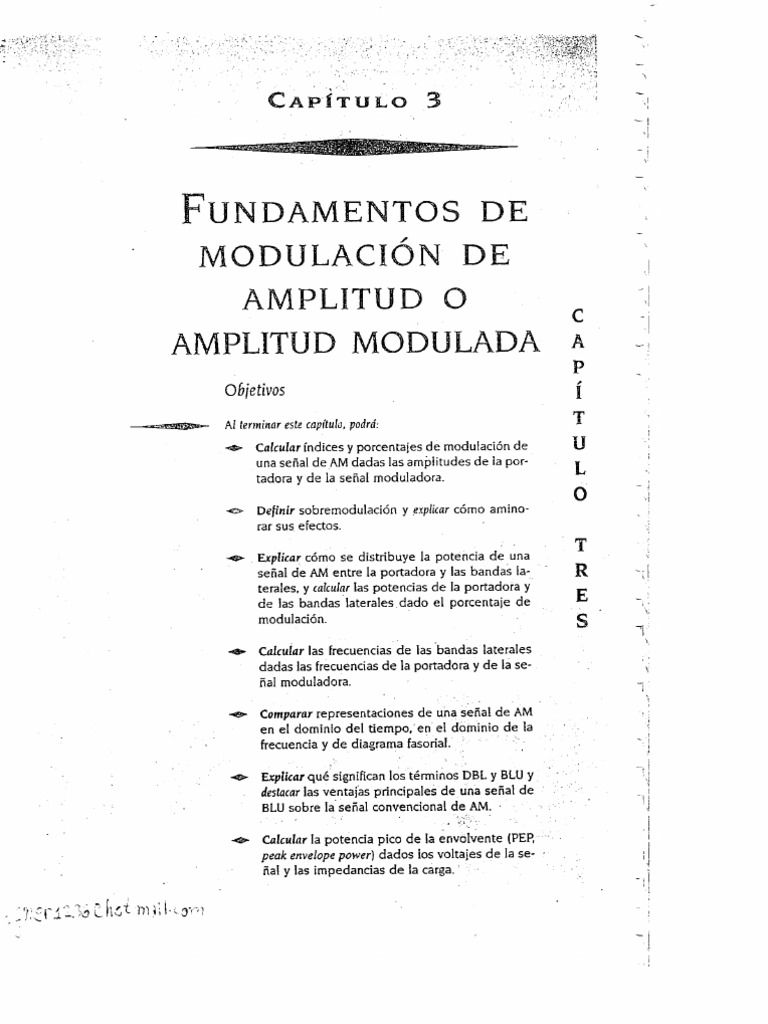 Fundamentos de Modulación AM | PDF | Modulación | Ingeniería en ...