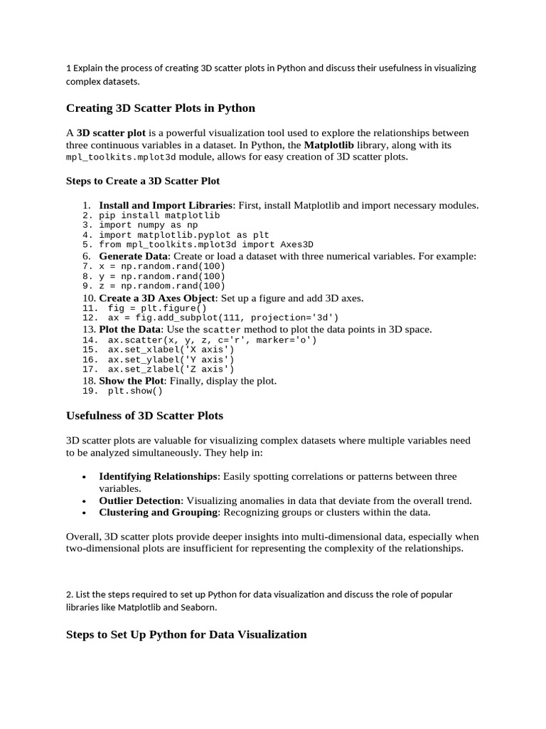 Lastest Exam Answer - Data Visual | PDF | Time Series | Computing