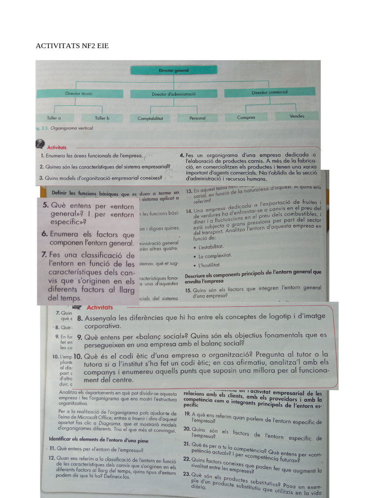 Activitats NF2 Eie | PDF