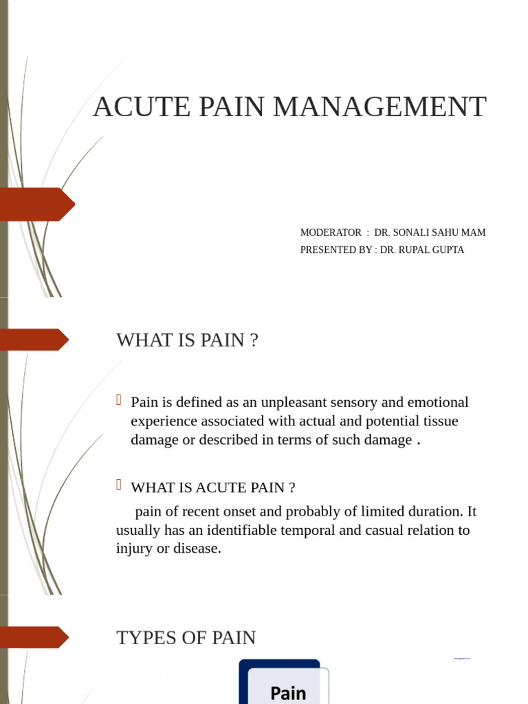Acute Pain Management Strategies | PDF | Analgesic | Opioid