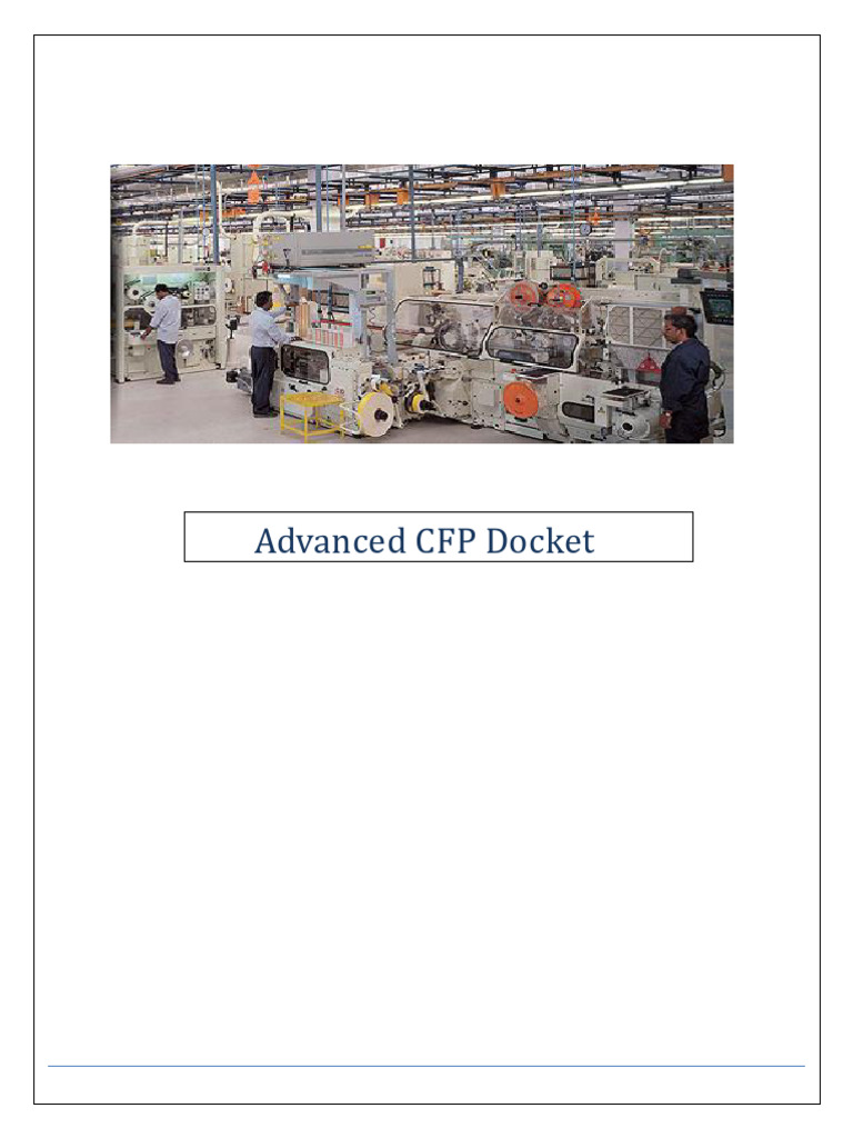 Advanced CFP Docket PDF | PDF | Business