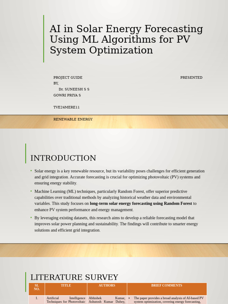 AI Techniques for Solar Energy Forecasting | PDF | Machine Learning ...