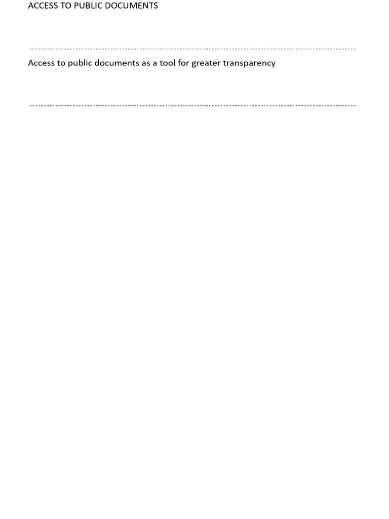 Kosovo Public Document Access Guide | PDF | Governance | Public Sphere