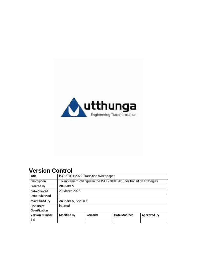 ISO 27001:2022 Transition Guide | PDF | Information Security | Computer ...