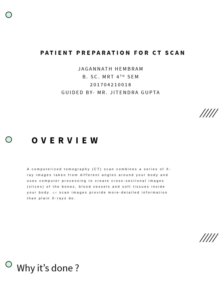 CT Scan Patient Preparation Guide | PDF | Ct Scan | Radiation Therapy