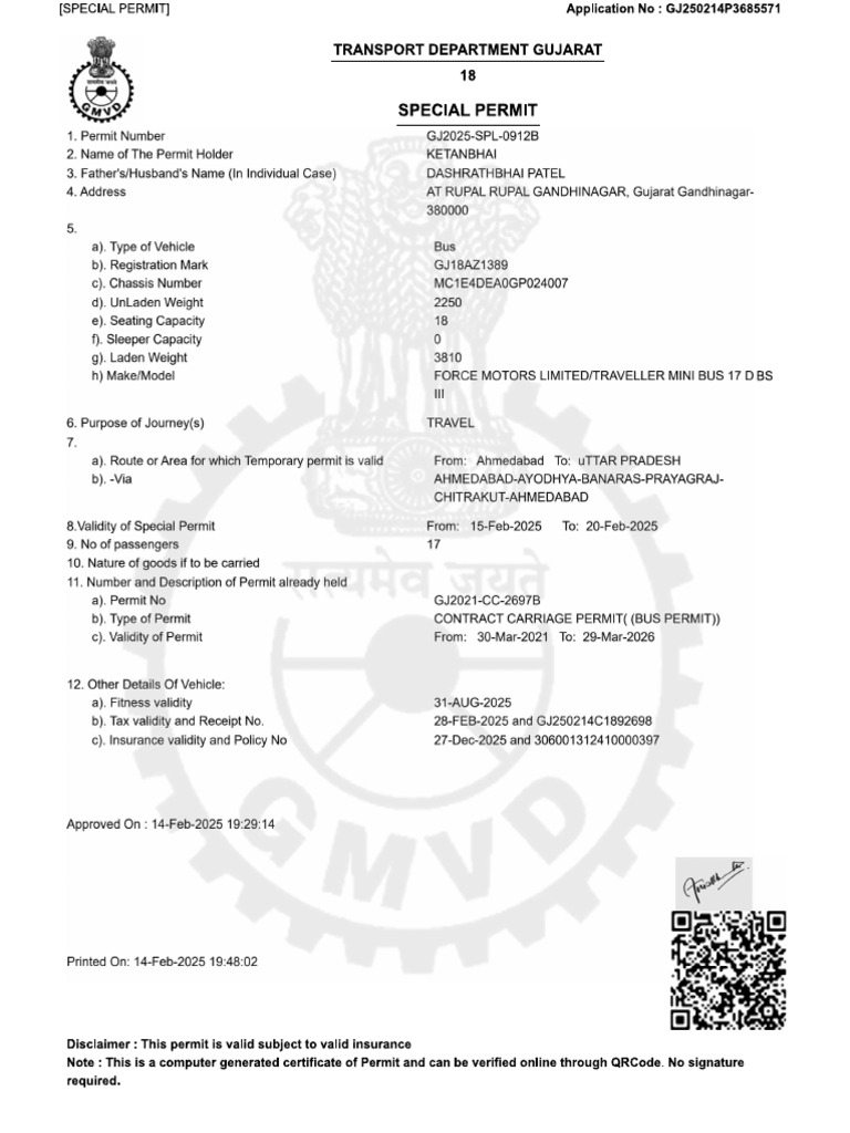 1402 Permit | PDF