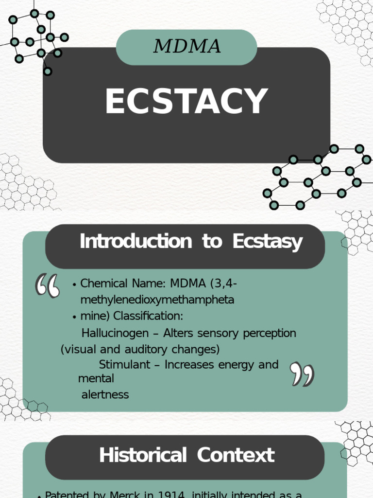 Ecstasy - 20250328 - 120842 - 0000 | PDF | Mdma | Stimulant