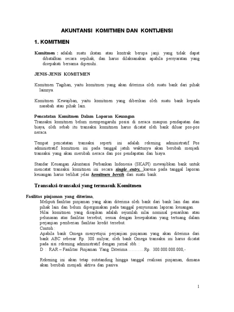 Akuntansi Komitmen Dan Kontijensi Pdf