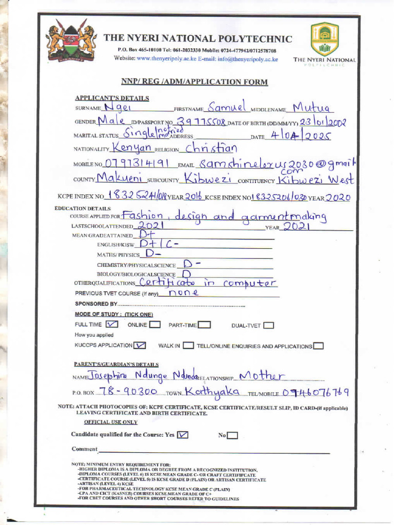 Application Form513 | PDF