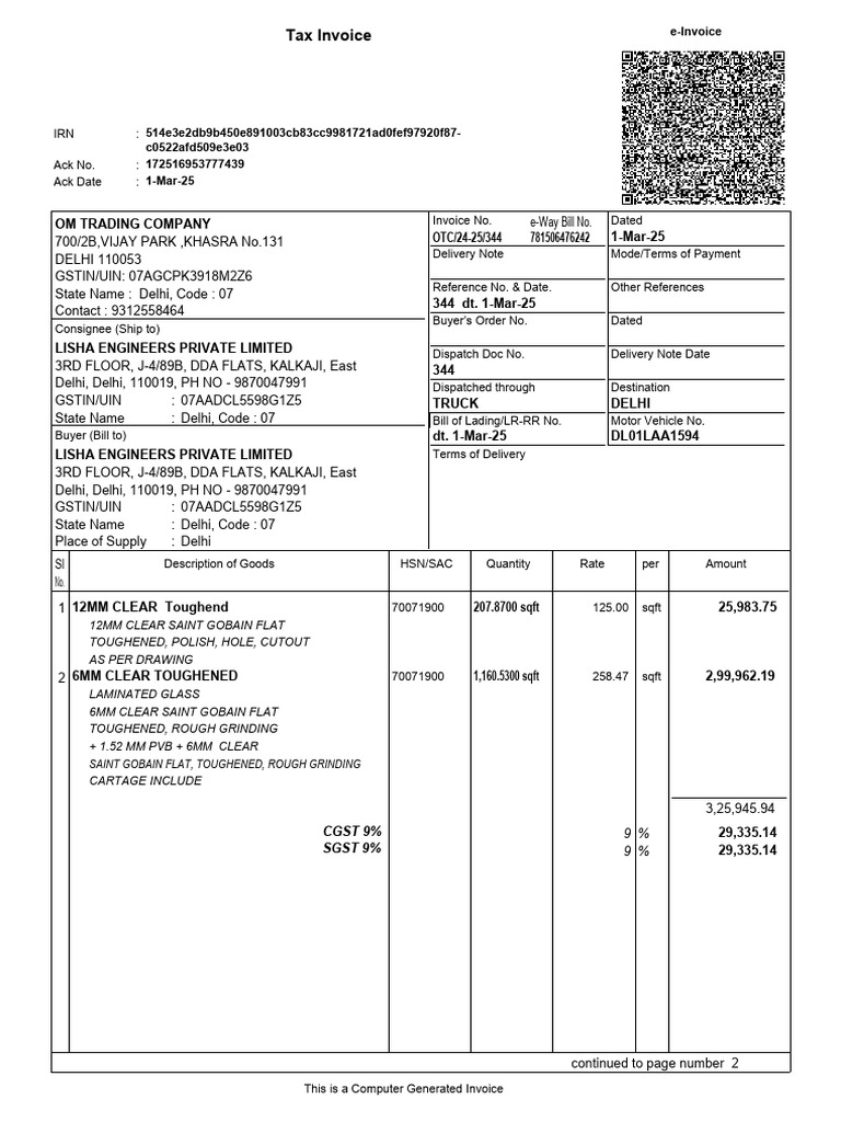 344 Lisha | PDF | Invoice | Taxes