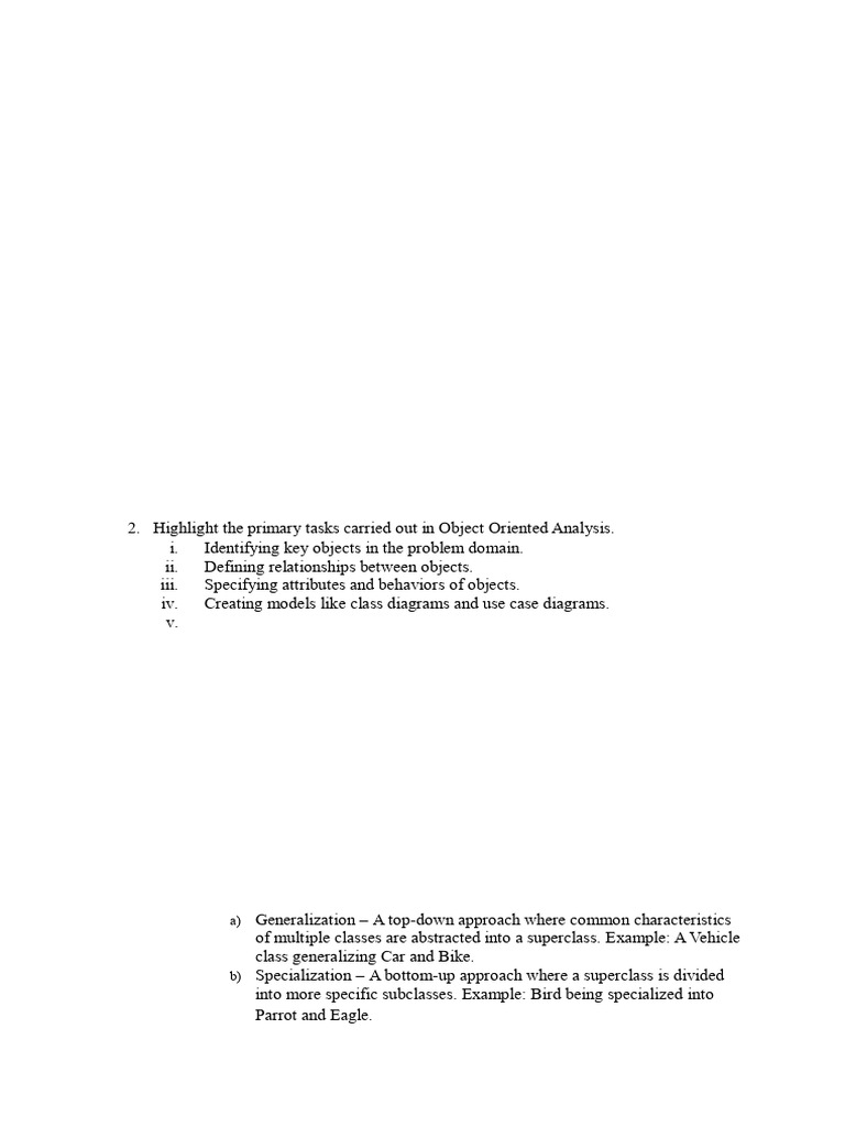 Object-Oriented Analysis and Design Overview | PDF | Object Oriented ...