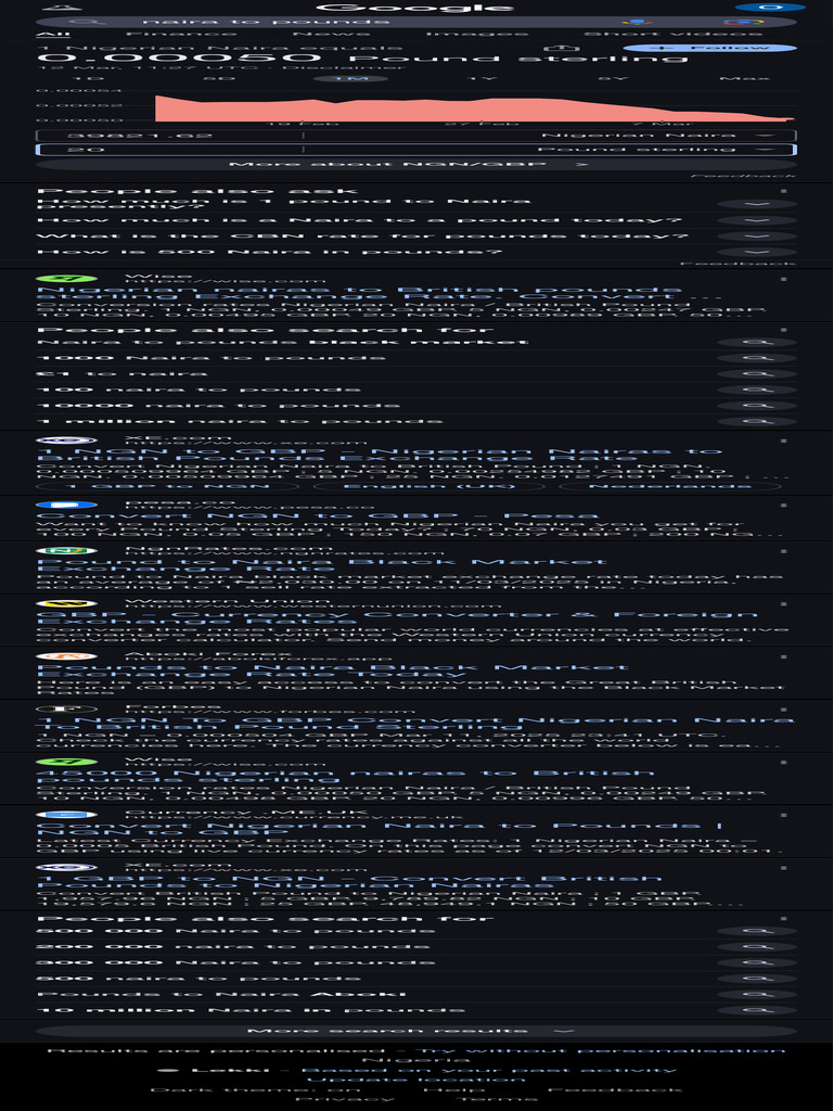 Naira to Pounds Conversion Guide | PDF | Pound Sterling | Nigeria