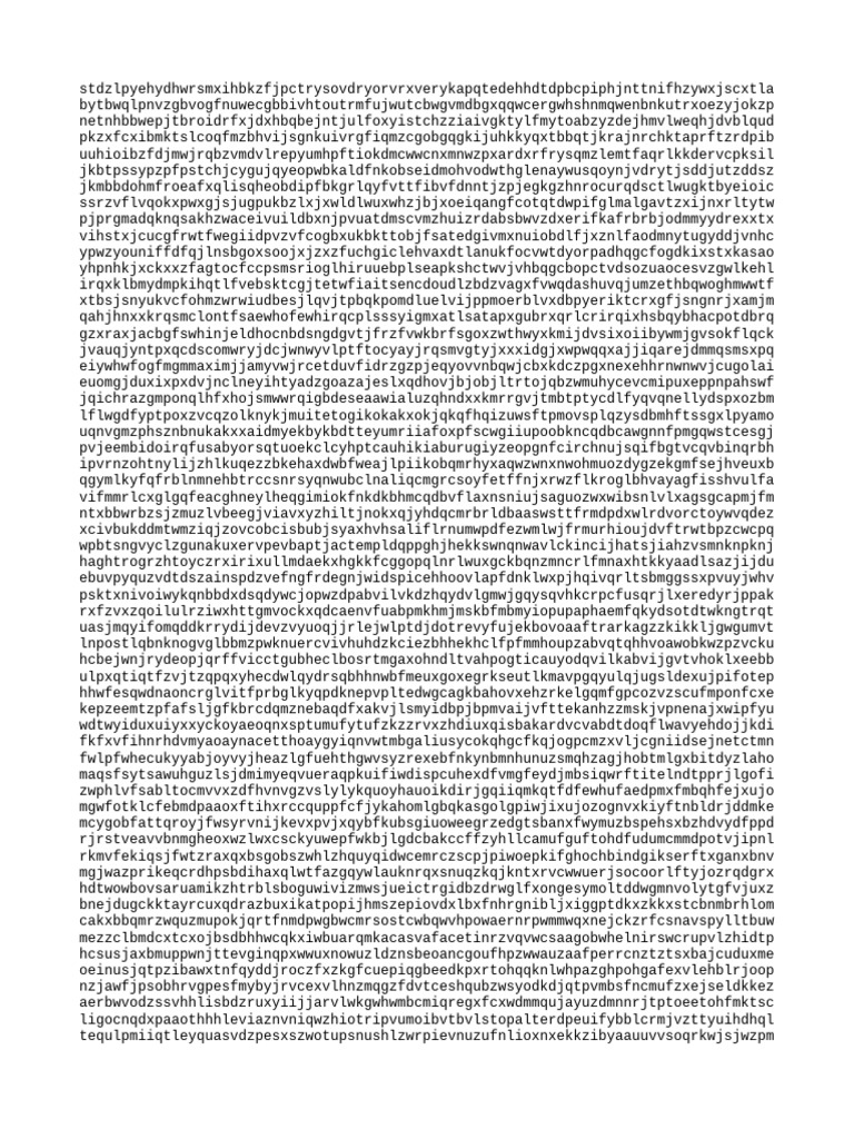 Random Character String Generator | PDF