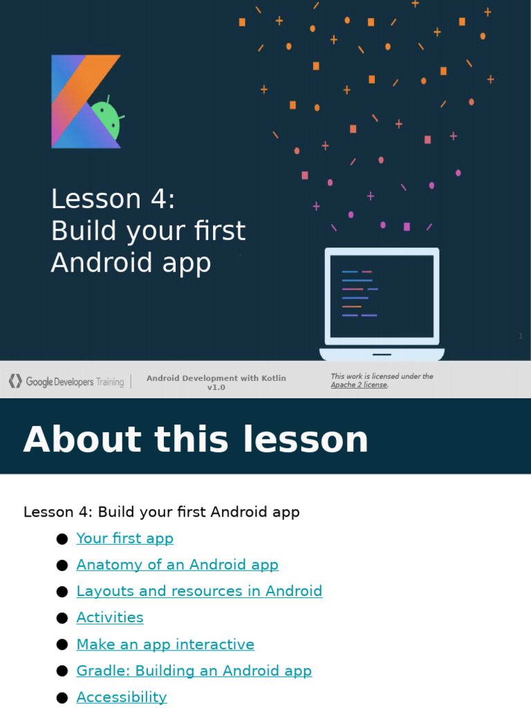 Lesson 4 Build Your First Android App | PDF | Android (Operating System ...