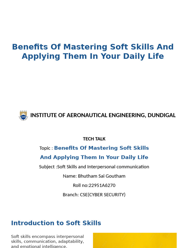 Mastering Soft Skills for Success | PDF | Skill | Leadership