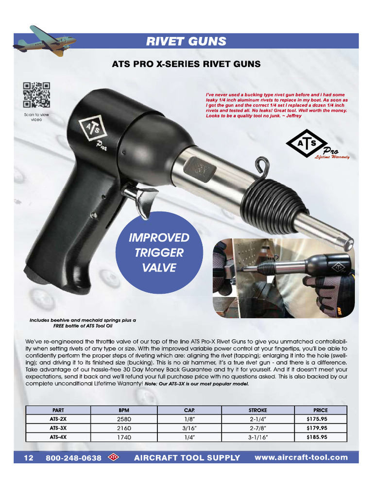 ATS Pro X-Series Rivet Guns | PDF