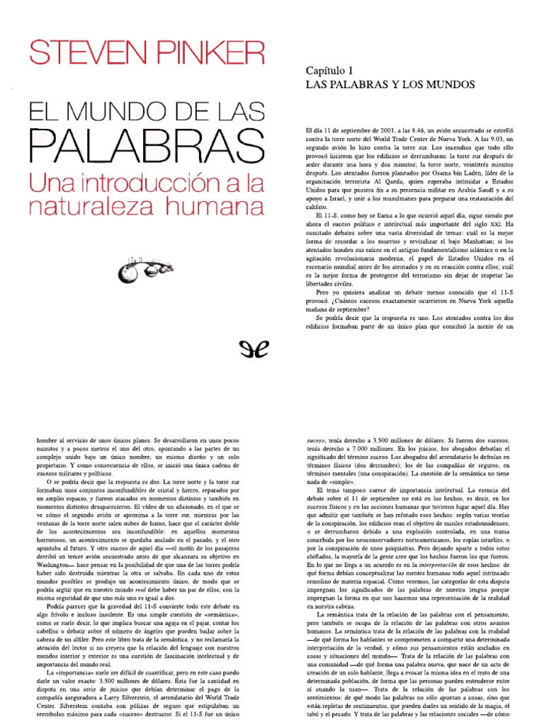 04 El Mundo de Las Palabras - Steven Pinker - A4 | PDF