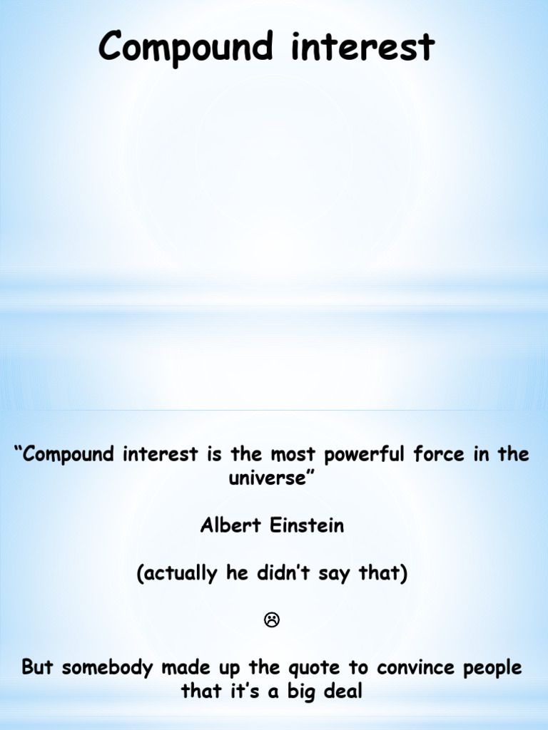 Understanding Compound Interest Basics | PDF | Interest | Compound Interest