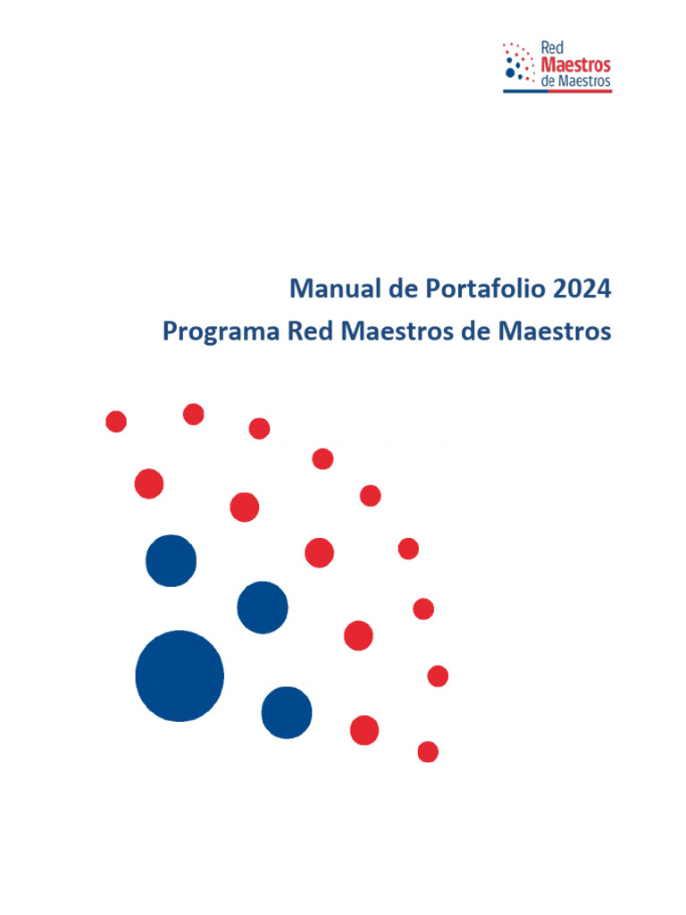 Manual Portafolio RMM 2024 | PDF | Enseñando | Evaluación