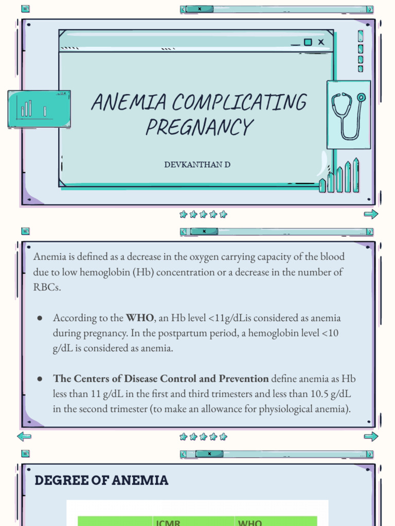 Anemia in Pregnancy - 250121 - 162849 | PDF | Anemia | Diseases And ...
