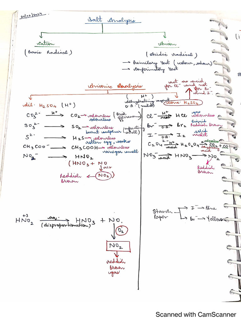 Salt Analysis | PDF