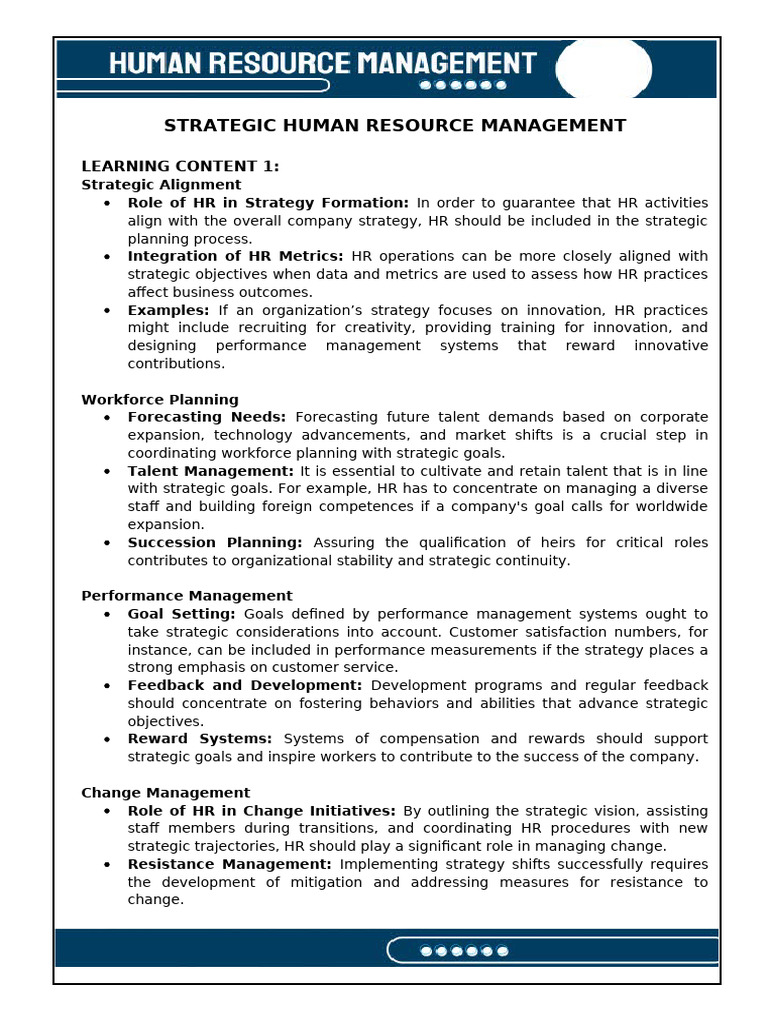HR Planning and Workforce Analytics | PDF | Human Resource Management ...