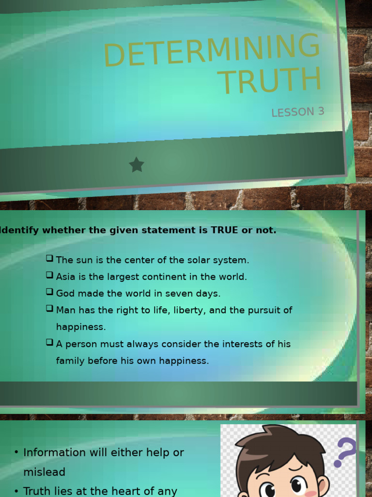 Determining Truth | PDF | Truth | Epistemology