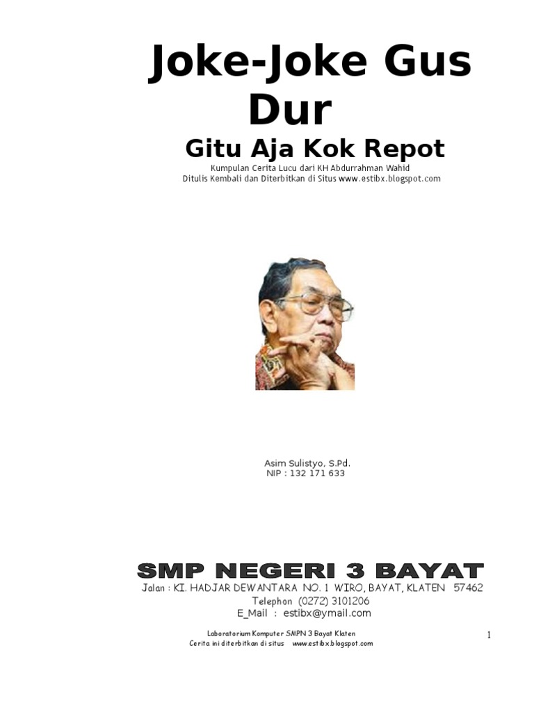 Humor Gusdur Lengkap