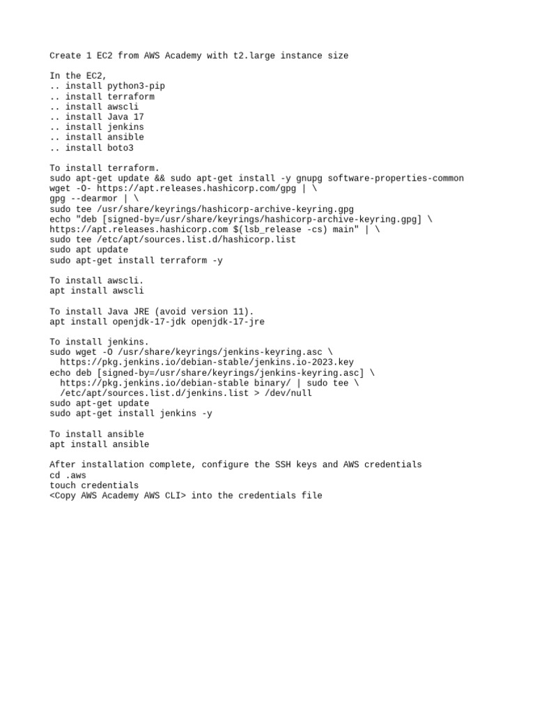 Install Notes | PDF