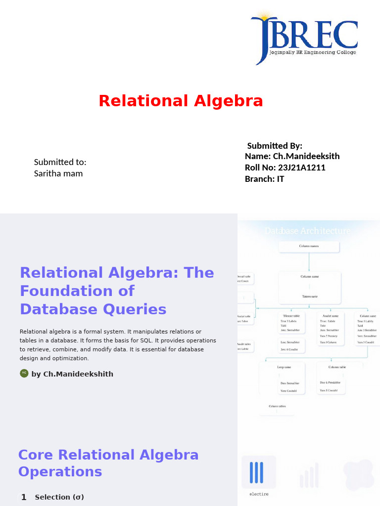 Understanding Relational Algebra Basics | PDF | Relational Model ...