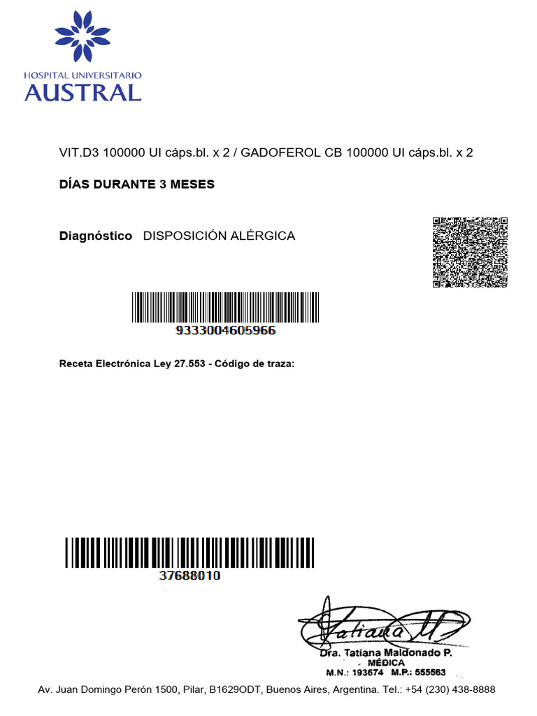 Gadoferol y Montrate Plus: Receta Médica | PDF