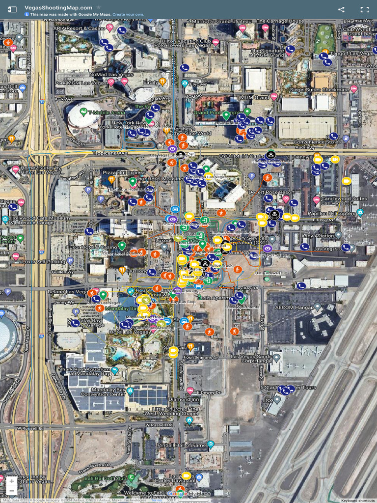 Las Vegas Shooting Interactive Map | PDF | Las Vegas Strip | Las Vegas Valley