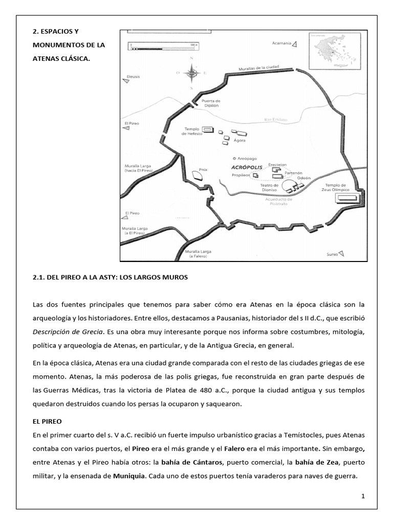 Monumentos de la Atenas Clásica | PDF | Antigua Grecia | Antiguedad clasica