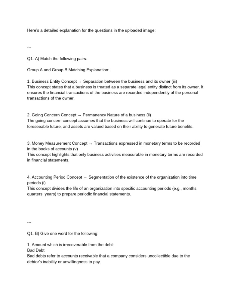 Accounting Concepts and Cost Analysis Explained | PDF | Debits And ...