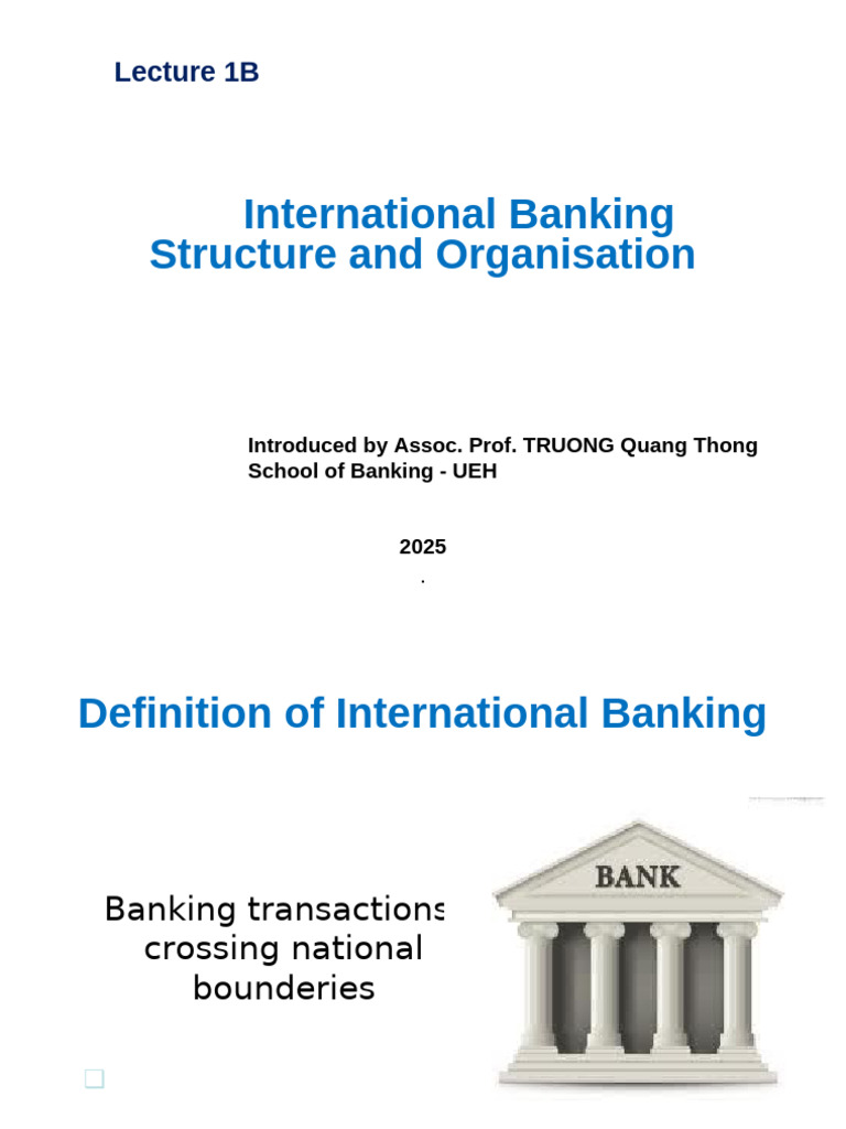 Structure of Foreign Banks Explained | PDF | Banks | Letter Of Credit