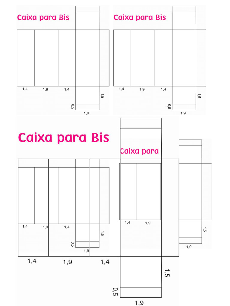 CAIXINHAS PARA BIS | PDF