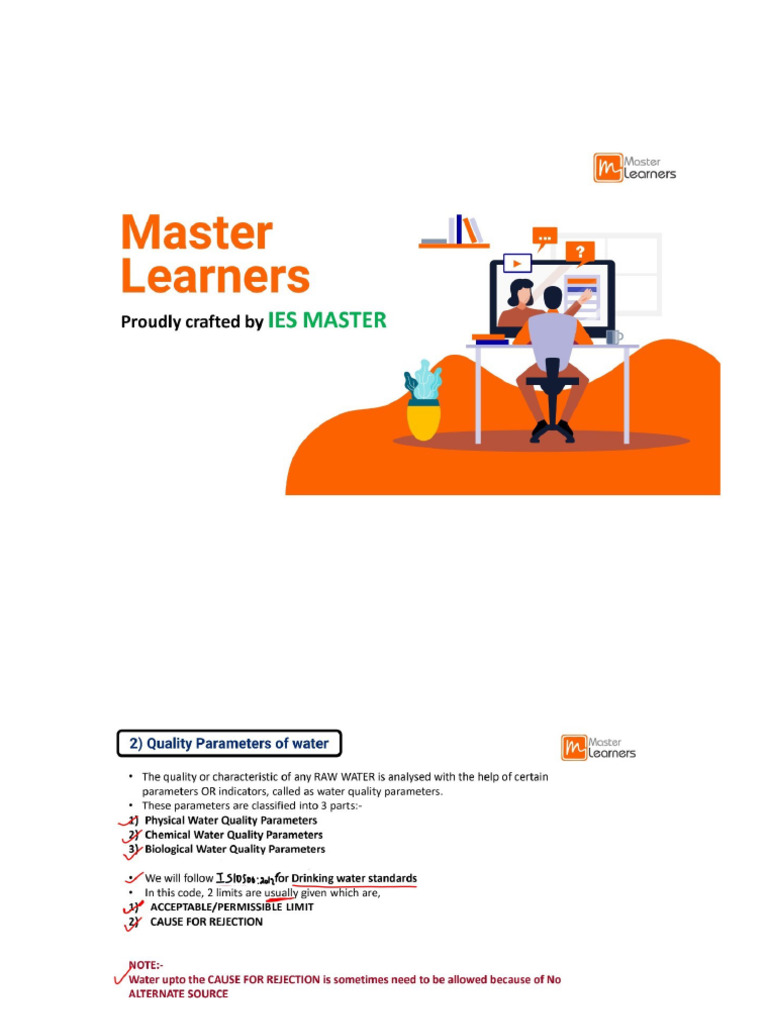 Quality_Parameters_of_Water_Day_7_Environmental_Engineering_Lec | PDF