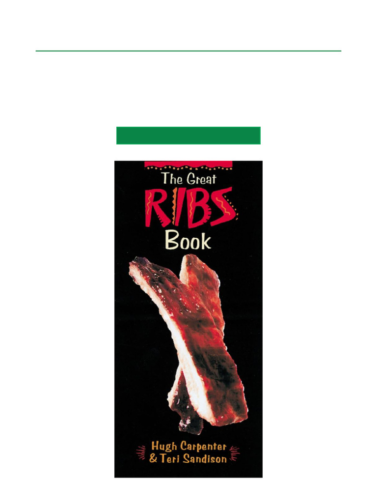 The Great Ribs Cookbook Download | PDF