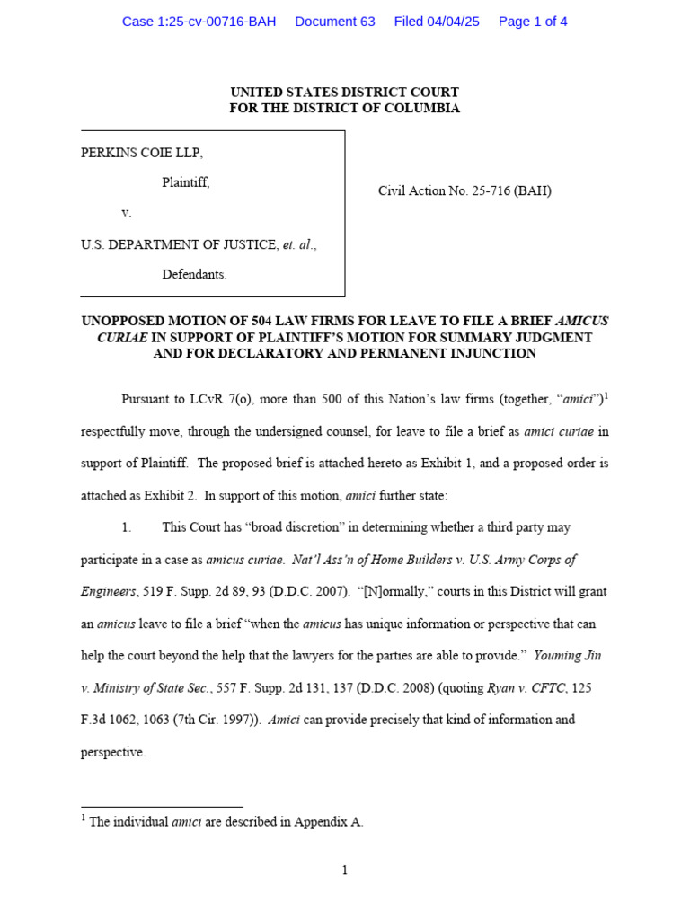 Amicus Brief of 504 Law Firms in Support | PDF | Amicus Curiae | Lawyer