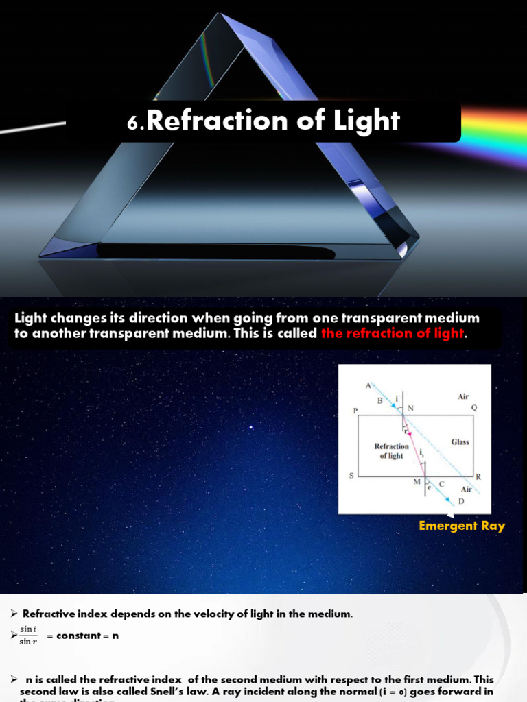6.refraction of Light - 72afcc6c 19d6 43ff b389 B4e666cac8a9 | PDF ...