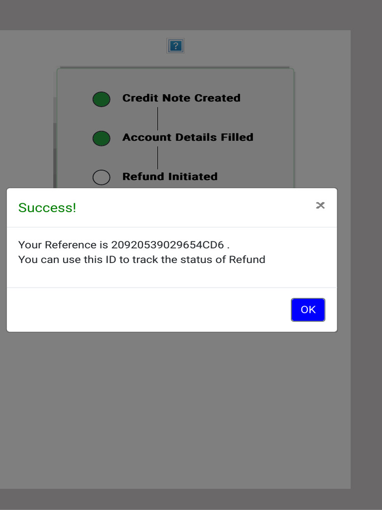 Refund Process Confirmation | PDF