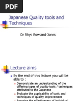 Japanese Quality Tools and Techniques