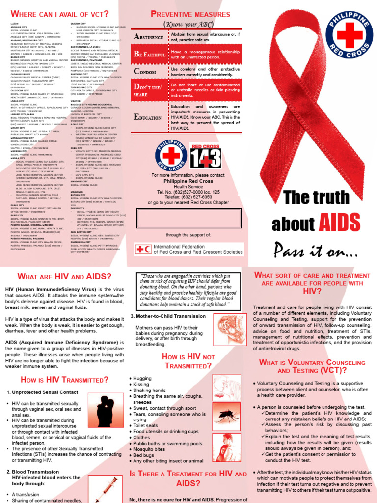 HIV Brochure English Updated 9 25 | PDF | Sexually Transmitted ...