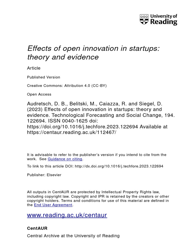 1 s2.0 S0040162523003797 Main | PDF | Supply Chain | Innovation