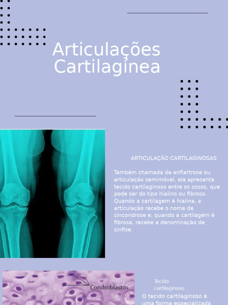 Articulações Cartilaginosas 20240313 213657 0000 | PDF