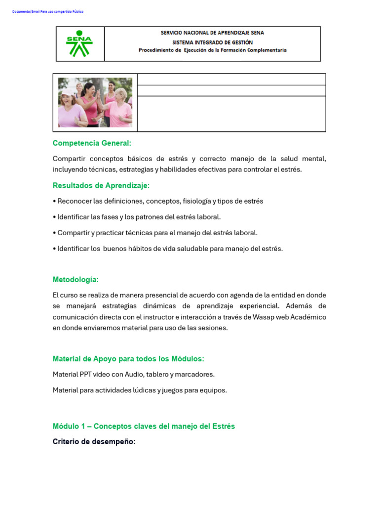 Manejo Efectivo del Estrés Laboral | PDF | Estrés (biología) | Salud mental