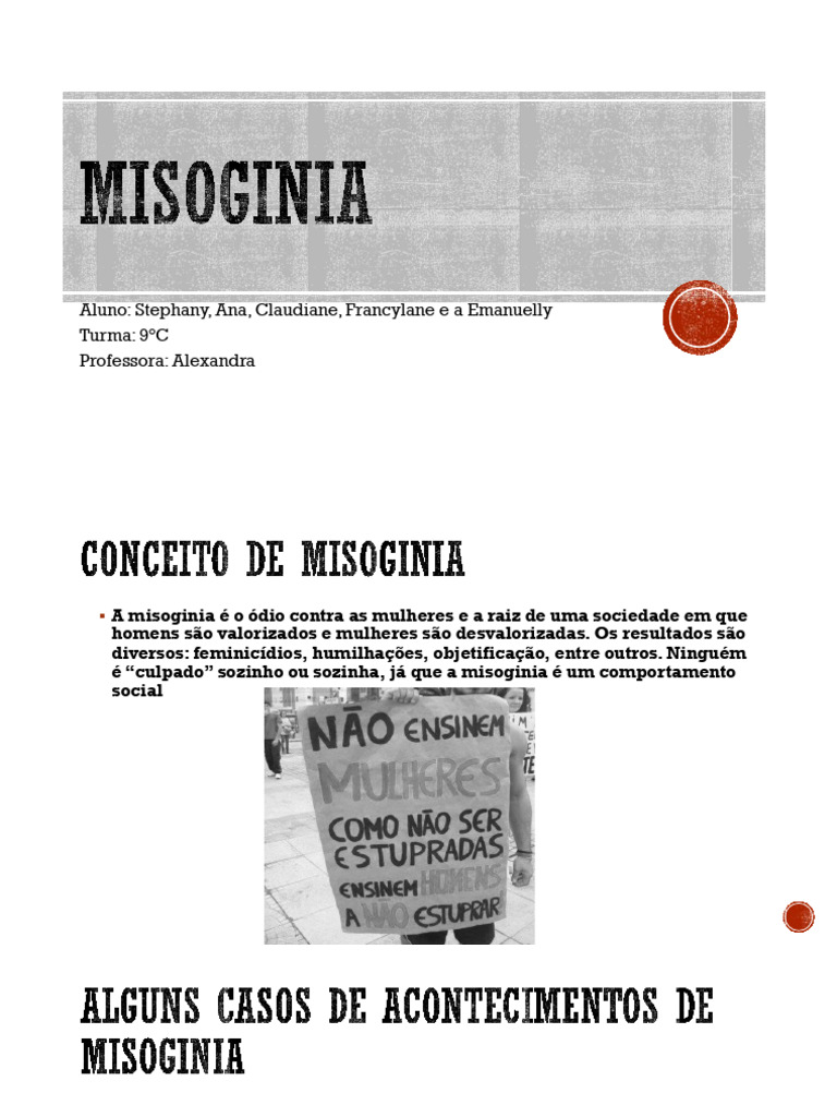 Entendendo a Misoginia e Suas Consequências | PDF