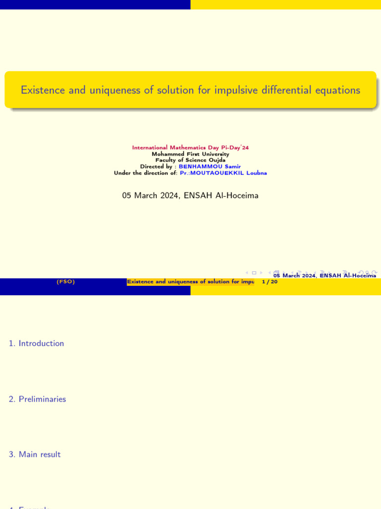 Impulsive Differential Equations Solutions | PDF | Mathematical ...