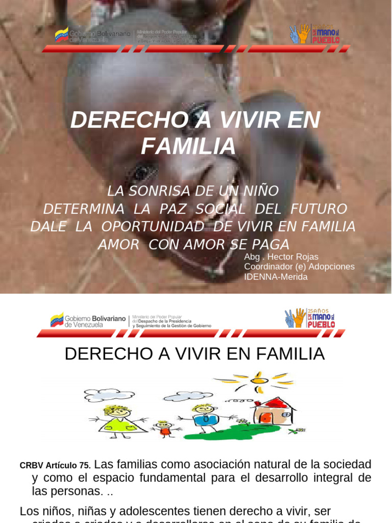 Derecho a Vivir en Familia: Claves y Principios | PDF | Familia | Adopción